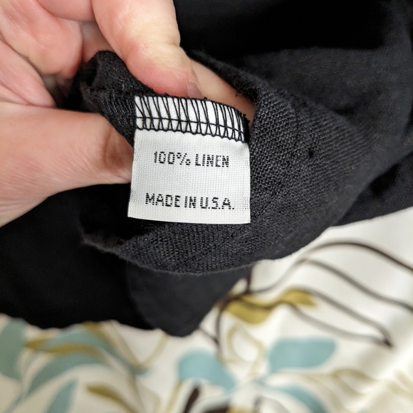 Bryn Walker 100% Linen XS oversized black mini dress - Picture 7 of 8